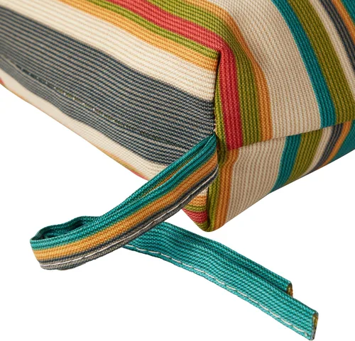 Vista 3 de Greendale Home Fashions Juego de 1 cojín para columpio/banco de 44 pulgadas, diseño Adobe Stripe