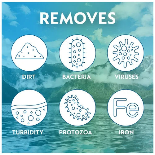 Vista 5 de PROT3CT Cartucho de filtro de agua de repuesto: alternativa al cartucho de repuesto de filtro de agua Berkey - Se adapta a otros sistemas de filtro