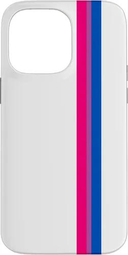 Vista 20 de Funda blanca para iPhone 13 Pro Subtle Bi Pride Flag LGBT Bisexual Stripe