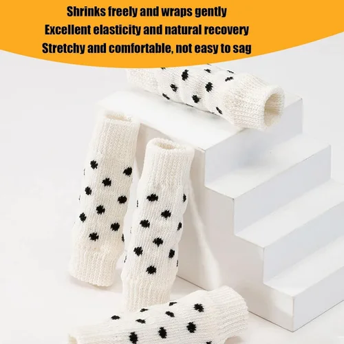 Vista 4 de Zerodis 4 protectores de codo de perro, protectores elásticos para patas de mascotas, fundas cálidas para corral de perro, mangas de pierna