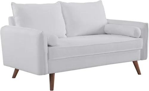 Vista 5 de Modway Revive Sofá tapizado de tela moderna contemporánea en azul Celeste