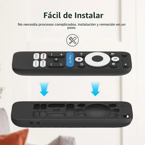 Vista 6 de LEFXMOPHY Funda para teléfono celular Google TV 4K Pro Streaming Device (2024) Funda protectora remota Android TV Box - Negro