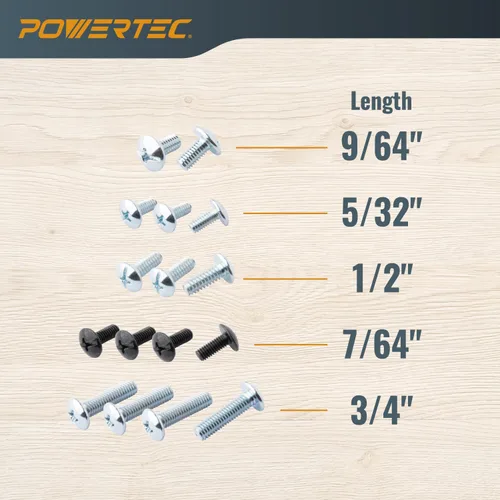 Vista 6 de POWERTEC Placa base universal de 6-1/2 pulgadas con pasador de centrado y cono. agujeros preperforados con tornillos para cable Porter, Bosch