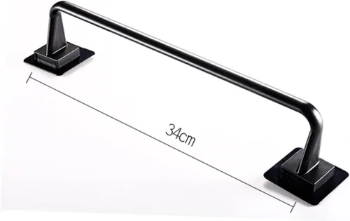 Vista 7 de DOITOOL Toallero de plástico resistente, fácil montaje, sin taladro, soporte para toallas de baño para cocina