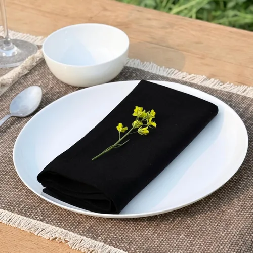Vista 3 de Hausattire Servilletas reutilizables lavables 100% algodón de 18 x 18 pulgadas, servilletas de mesa para Acción de Gracias, Navidad, otoño