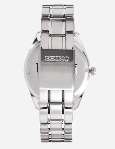 Vista 4 de Seiko Reloj clásico de cuarzo azul esfera para hombre SUR371 Negro - Movimiento de cuarzo