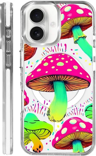 Vista 21 de Funda para iPhone 13 Pro, transparente con bonito patrón de tiburón azul, compatible con Magsafe funda protectora suave para mujeres y niñas (blanco)
