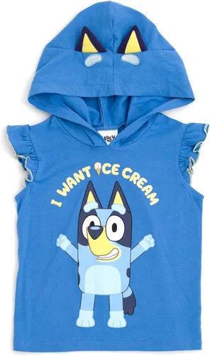 Vista 3 de Bluey Bingo Girls Cosplay Tank Top and Active Retro Dolphin French Terry Shorts Toddler to Little Kid