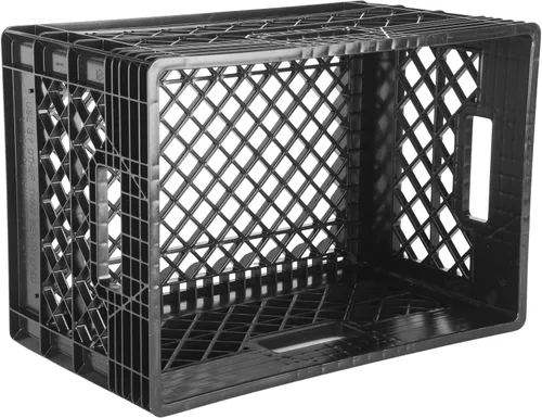 Vista 5 de Hudson Exchange - Contenedor de almacenamiento de malla de grado comercial con mango de caja de leche de 19 x 13 x 11 pulgadas