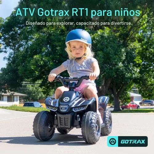 Vista 2 de Gotrax Juguetes de paseo RT1 para niños pequeños de 1.5 a 4, batería segura de plomo de 12 V de hasta 80 minutos, 2 engranajes hacia adelante/atrás