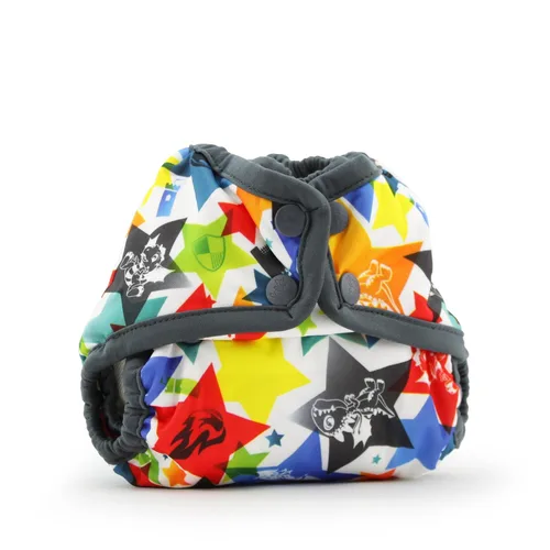 Vista 12 de Kanga Care Rumparooz - Funda de tela reutilizable con refuerzo de doble pierna, tamaño único, Aplix Quinn de 6 a 35 libras