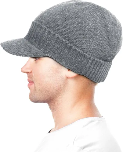 Vista 11 de Dahlia Gorro para hombre con visera - lana, sombrero de invierno con borde, forro polar