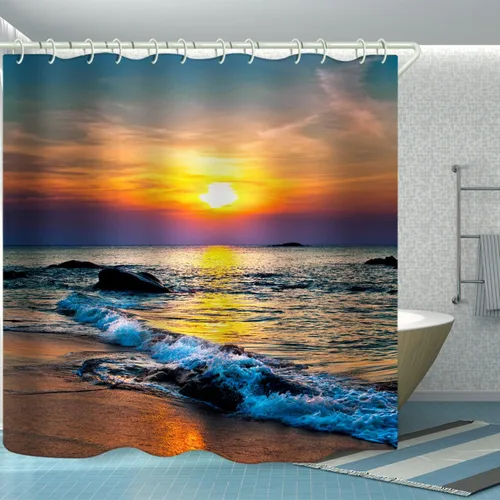 Vista 10 de LYFANS Cortinas de Ducha 3D de Flores Coloridas y Vívidas para Baño, Cortina de Ducha Estándar de Bañera de Lujo, Cortinas de Ducha de Tela