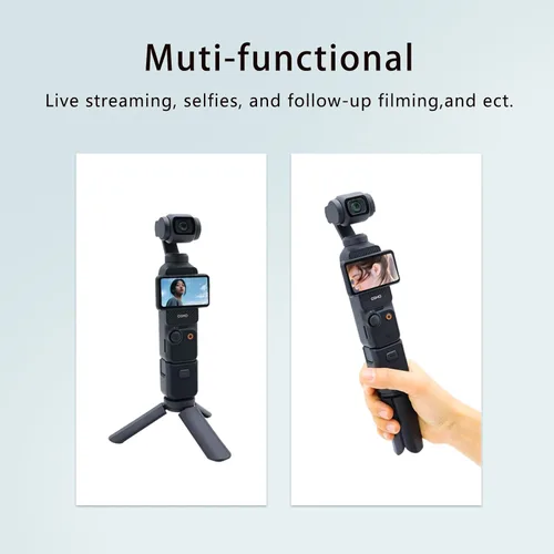Vista 7 de Mini trípode para DJI Osmo Pocket 3, para bolsillo 3 cardán cámara trípodes soporte de escritorio