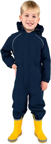 Vista 14 de JAN & JUL Traje impermeable para lluvia, overol a prueba de viento para niños pequeños y niños Thin-liner: Camiones grandes