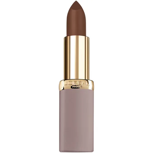 Vista 9 de L'Oreal Paris Cosmetics – Labial Colour Riche ultra mate altamente pigmentado, color piel 983 Utmost Taupe