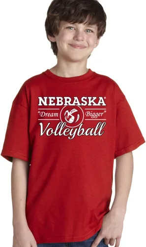 Vista 13 de CornBorn Camisetas de voleibol de Nebraska para niños jóvenes Elige tu diseño