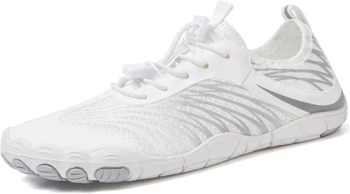 Vista 38 de UBFEN Zapatos acuáticos para natación, para hombre y mujer, para deportes de playa, secado rápido, descalzos para navegación, pesca, buceo, surf
