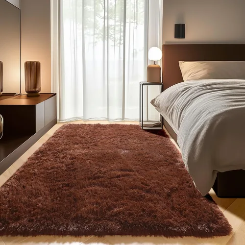 Vista 28 de ONASAR - Alfombra de pasillo negra de 2 x 6 pies, esponjosa, lavable, ultrasuave, afelpada, peluda, tapete para bebés, dormitorio de niños, armario