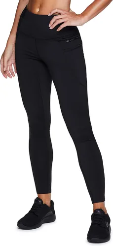 Vista 5 de RBX Active - Leggings de entrenamiento deportivo para mujer con forro polar longitud completa para correr yoga