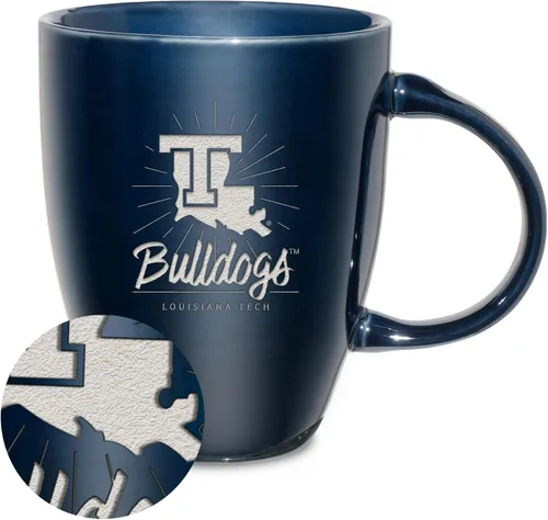 Vista 38 de Rico Industries - Taza de lustre cerámico con grabado láser de la NCAA de 18oz - Café-Té