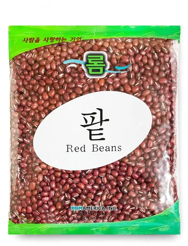 Vista 5 de ROM AMERICA Frijoles rojos Adzuki secos enteros crudos, frijol rojo natural azuki aduki para sopas, ensaladas, postres japoneses, pasta de frijoles