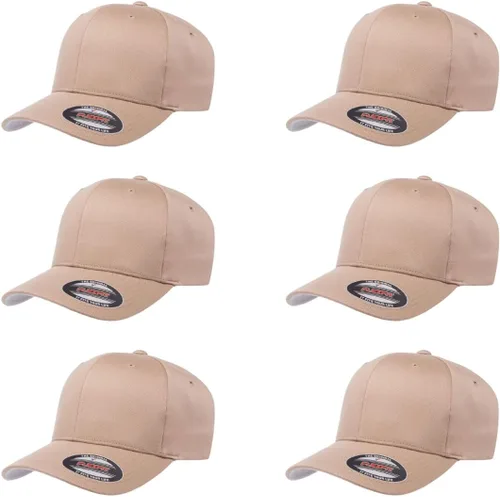 Vista 52 de Gorra de béisbol Flexfit Wooly Combed Premium de 6 paneles estructurada Ajuste elástico Paquete al por mayor disponible Negro