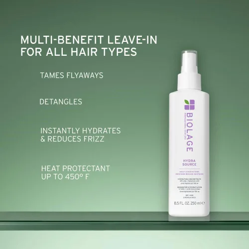Vista 4 de Biolage Hydra Source Daily Leave-In Tonic - Moisturizes & Detangles, Blowout Primer, Heat Protectant & Detangler