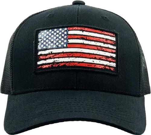Vista 107 de KBETHOS Tactical Operator Collection USA Fishing Mesh Ballcap Flag Patch America Outdoors Trucker Baseball Cap