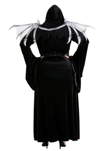 Vista 2 de Disfraz de Segadora Alada para Mujer Talla Plus Multicolor
