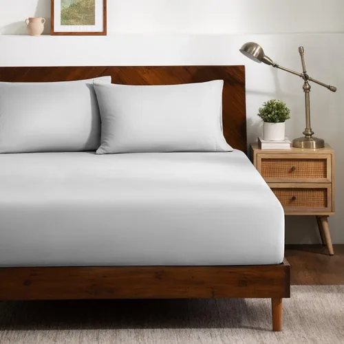 Vista 17 de Bare Home Juego de Sábana Bajera + Fundas de Almohada - Microfibra Ultra-Suave de Lujo 1800 - Doble Cepillado - Bolsillos Profundos - Ajuste Fácil