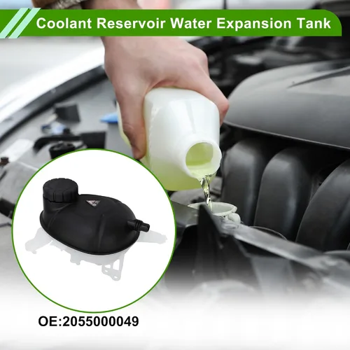Vista 2 de No.2055000049 Tanque de expansión de agua de depósito de refrigerante para Mercedes-Benz C300 C43 para AMG E300 Resistente al calor Refrigerante