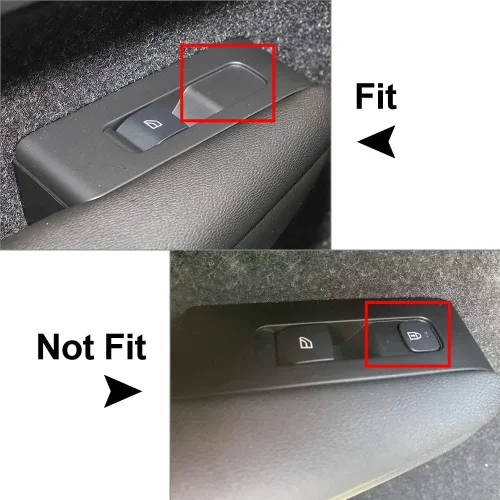 Vista 3 de FSFY Auto 4 piezas de interruptor de ventana de puerta para Volvo XC40 2018-2020, plateado mate