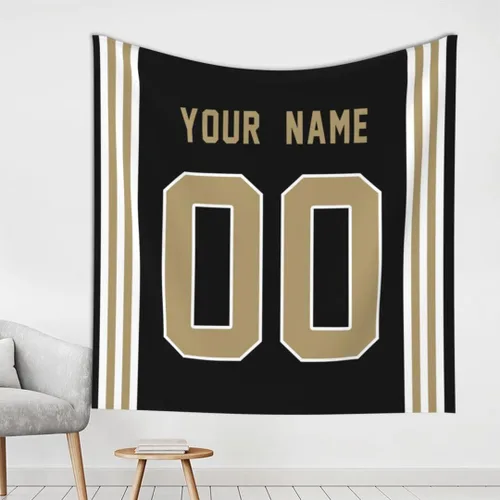 Vista 12 de Tapiz personalizado de fútbol americano personalizado con cualquier nombre, tapiz de 59 x 59 pulgadas, para colgar en la pared, gimnasio, deportes