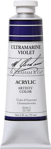 Vista 46 de M. Graham - Pintura acrílica de tubo de 2 onzas, carmesí Alizarin Alizarin Crimson