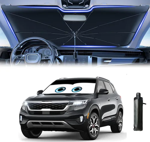 Vista 30 de Parasol plegable para parabrisas de auto para ventana delantera Sombrilla para parabrisas de auto Visor solar para parabrisas 2025 Accesorios