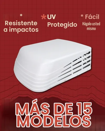 Vista 5 de Cubierta de aire acondicionado aftermarket ICON - se ajusta a Dometic Brisk Air Duo Therm - Blanco