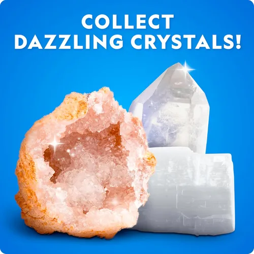 Vista 3 de Caja de colección de rocas National Geographic para niños – Juego de 300 piezas con gemas reales, cristales y minerales - Incluye el libro a todo