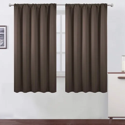 Vista 16 de LEMOMO Cortinas opacas de 42 x 54 pulgadas, juego de 2 paneles de cortinas con aislamiento térmico para oscurecer la habitación