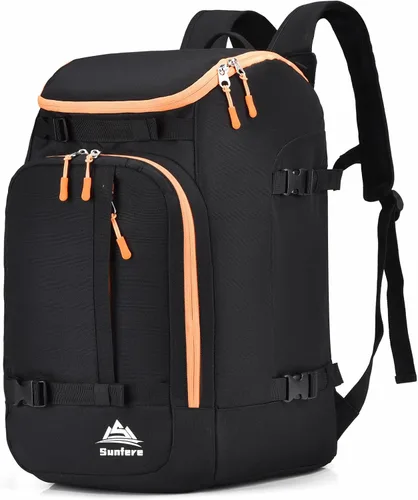 Vista 8 de Bolsa para botas de esquí, snowboard, viajes, patinaje, mochila para adultos y jóvenes, accesorios de equipo de esquí Army Green