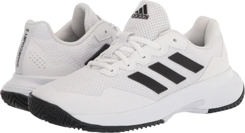 Vista 7 de adidas Gamecourt 2 - Tenis para hombre, Cloud White-team Navy Blue