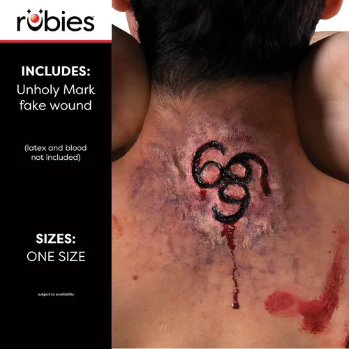 Vista 2 de Rubie 's Costume Co Carrete FX- Unholy Mark Costume