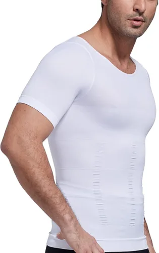 Vista 3 de Arjen Kroos Men's Gynecomastia Compression Shirts Shapewear Body Shaper Slimming Undershirts