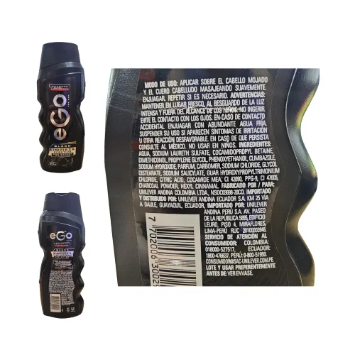 Vista 6 de RUUFE Champú para hombre - Ego Black (2 unidades)