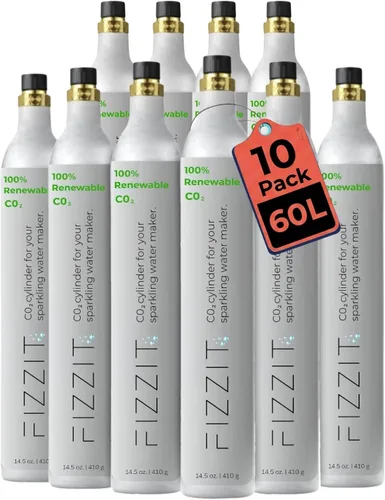 Vista 15 de FIZZIT - Cilindro de CO2 roscado de 60 litros para fabricantes de refrescos