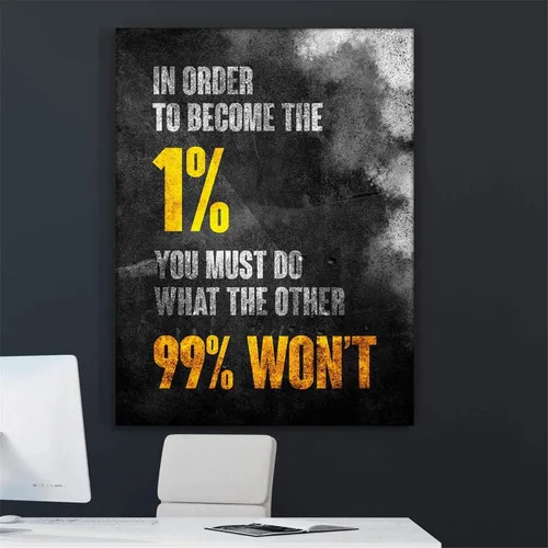 Vista 9 de NATVVA Lienzo con cita motivacional de How To Make 1,000,000 de dólares, arte de pared, póster de dinero, impresiones de pintura, pintura, obras