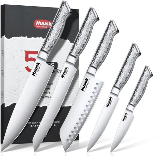 Vista 7 de Huusk - Cuchillo deshuesador para cortar carne con mango ergonómico de madera de Pakka