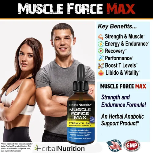 Vista 3 de Muscle Force Strength and Endurance - Fórmula en espray de 2 botellas, fórmula de crecimiento patentada de 175 mg, 2 onzas por botella