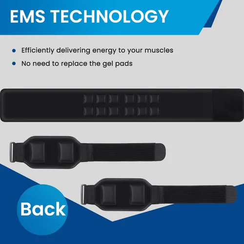 Vista 2 de Smiofo Estimulador ABS, equipo de entrenamiento de máquina muscular, cinturón de tonificación abdominal, tónico muscular, entrenamiento de fitness