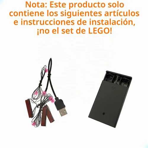 Vista 3 de GEAMENT - Kit de luces LED compatible con LEGO Orquídea, juego de iluminación para el modelo de construcción Creator 10311